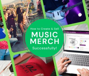 How to create music merch with Printify to monetize your music career.