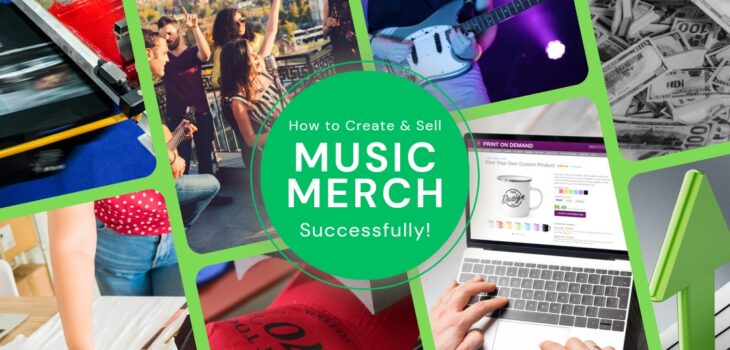 How to create music merch with Printify to monetize your music career.